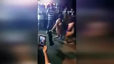 Desi local slut girls open naughty dancing front of local beer shop