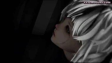 Animated Babe Masturbates