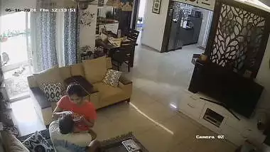 Uncle sucking maid boobs in CCTV free Indian sex