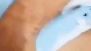 Girlfriend topless video call boobs show to lover