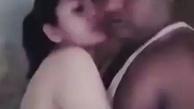 Jija kissing saali and her boob press foreplay