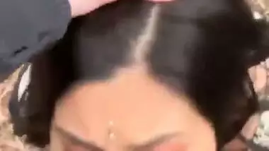 Hyderabad lady enjoys Indian blowjob sex in jungle