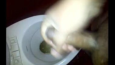 Releasing Cum In Toilet