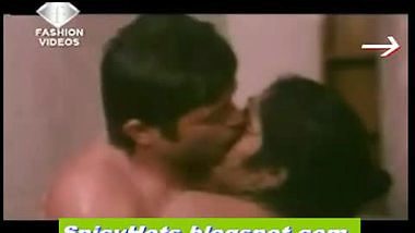 Semi nude scene in bathroom