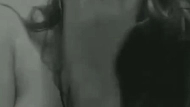 Cute Desi girl nude in black and white video