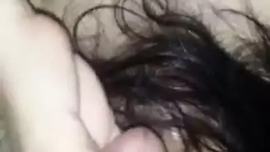 Desi wife pussy fingered by sextoy and hubby’s cock sucking