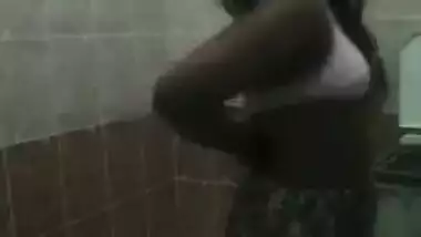Amateur sex footage of Indian belle washing her XXX body in shower