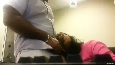 Tamil office staff sucking her boss