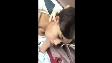UAE NRI girlfriend gives outdoor blowjob in car