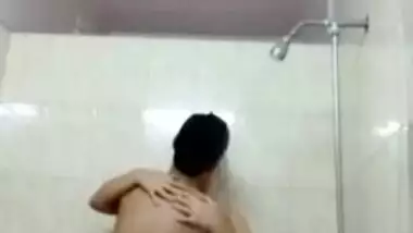 Indian couple in shower