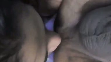 Desi wife licking ass of husband