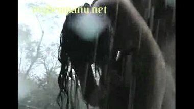 Awesome outdoor fucking scene in rain