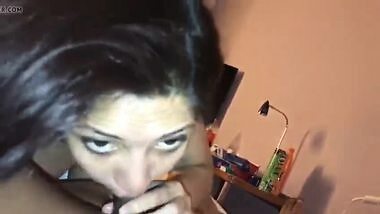 Desi Bhabhi sucks husbands dick like a pro in hotel room