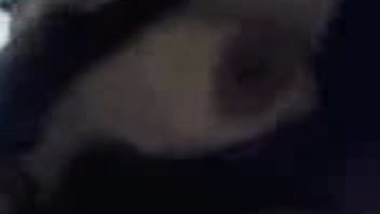 British Indian Girl plays with tits