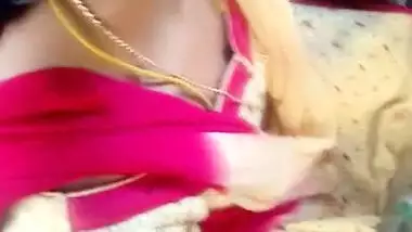 Tamil young married deep cleavage