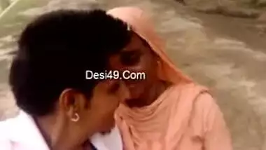 Boy and Desi MILF smile on camera thinking about upcoming porn video