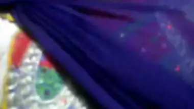 Teenage desi girl fondling her boobs through kameez