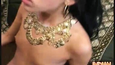 Indian Babe Jizzed On A 3some