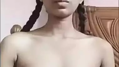 Bangladeshi cute girl showing her small boobies