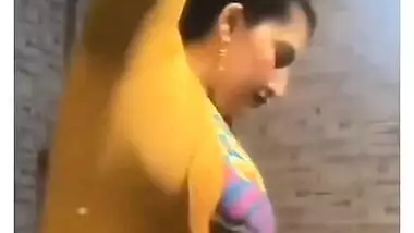 Desi dewar recording her bhabhi while she dress up