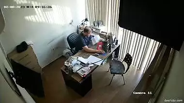 Boss Having Secret Sex with Young Horny Secretary Girl Caught on IP Camera