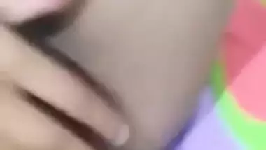 Indian teen pussy fingering on selfie cam