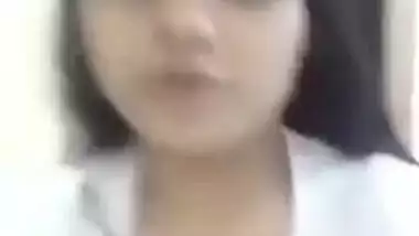 Teen Desi cutie makes XXX video showing off her big bouncing tits