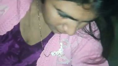 Bhabhi gives a quick desi blowjob to her horny Devar