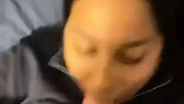NRI Indian Girl Blowing Huge Cock to Make it Cum
