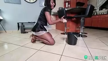 Indian maid submissive libertine gets bdsm sex sucks and fucks with her boss