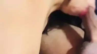 Blindfolded hot slut gives blowjob to customer viral sex