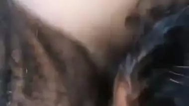 Threesome fucking in jungle by hot Tamil slut