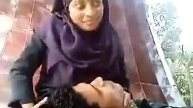 Sexy Bangla girl romancing in the park
