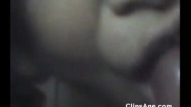Indian Desi wife Sneha holding and sucking lund of her hubbys friend at home