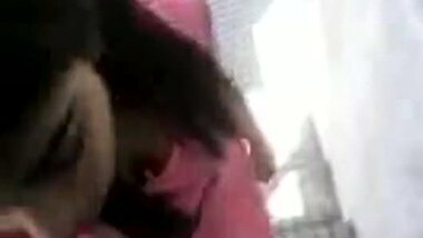 Hot Punjabi girl sucking the dick in the staircase