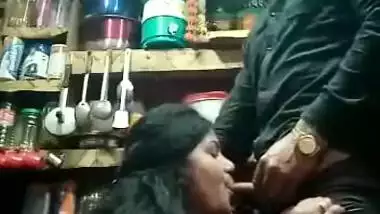 Beautiful cheating wife illicit sex with shop owner