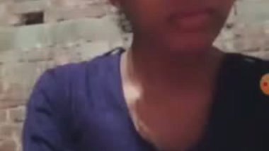 Village girl showing her small cute boobs