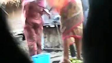 Village Aunty Exposing Ass While Bathing