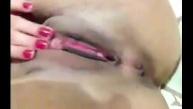 Naked aunty masturbating for her fans