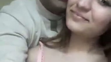 Horny guy squeezes his sexy GF’s milky boobs in chuda chudi