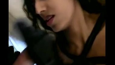 Kerala college girlfriend in leather dress sucks cock