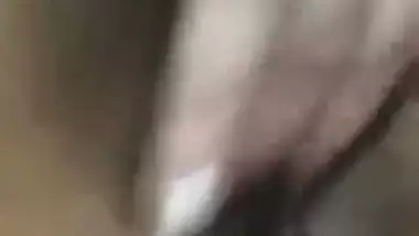 Pakistani wife fingering pussy on selfie web camera