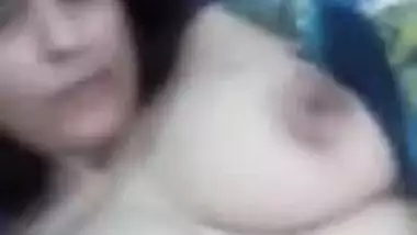Seductive Desi MILF with immense natural tits XXX plays with pussy