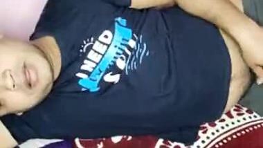 A nude couple goes live online in an Indian desi sex video