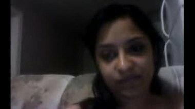 Amateur Indian girlfriend strips on webcam for lover