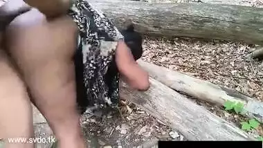 Big ass desi XXX aunty fuck in forest with young boy