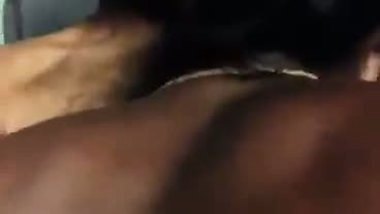 Topless big boobs wife smooching hairy husband