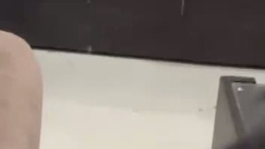 Fucking before mirror in hotel room by horny girlfriend