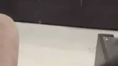 Fucking before mirror in hotel room by horny girlfriend