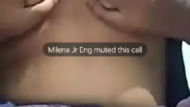 Famous mallu girlfriend boobs show on video call